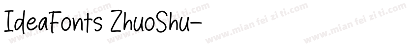 IdeaFonts ZhuoShu字体转换